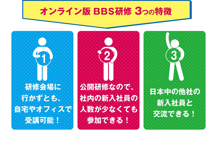 オンライン版BBS研修3つの特徴